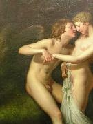 Hugh Douglas Hamilton Cupid and Psyche in the natural bower oil painting on canvas
